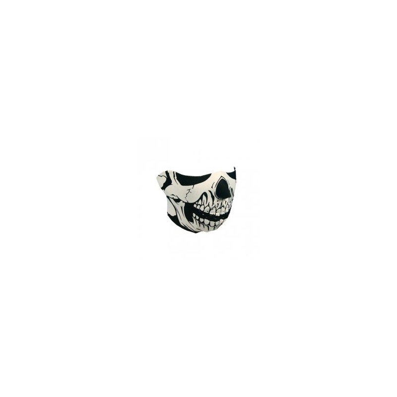 Skull black/white neoprene mask