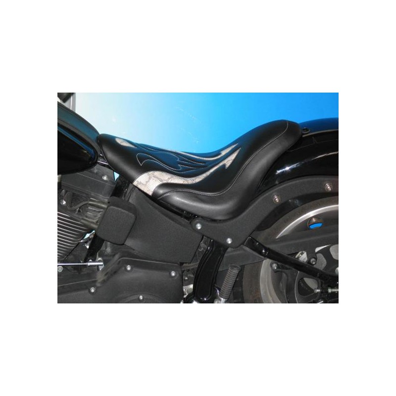 Asiento SINGLE FANTASY PITON HARLEY SOFTAIL Standard- Night Tr